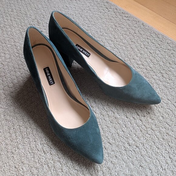 Nine West Heels | Teal | Size 8 - Picture 4 of 4